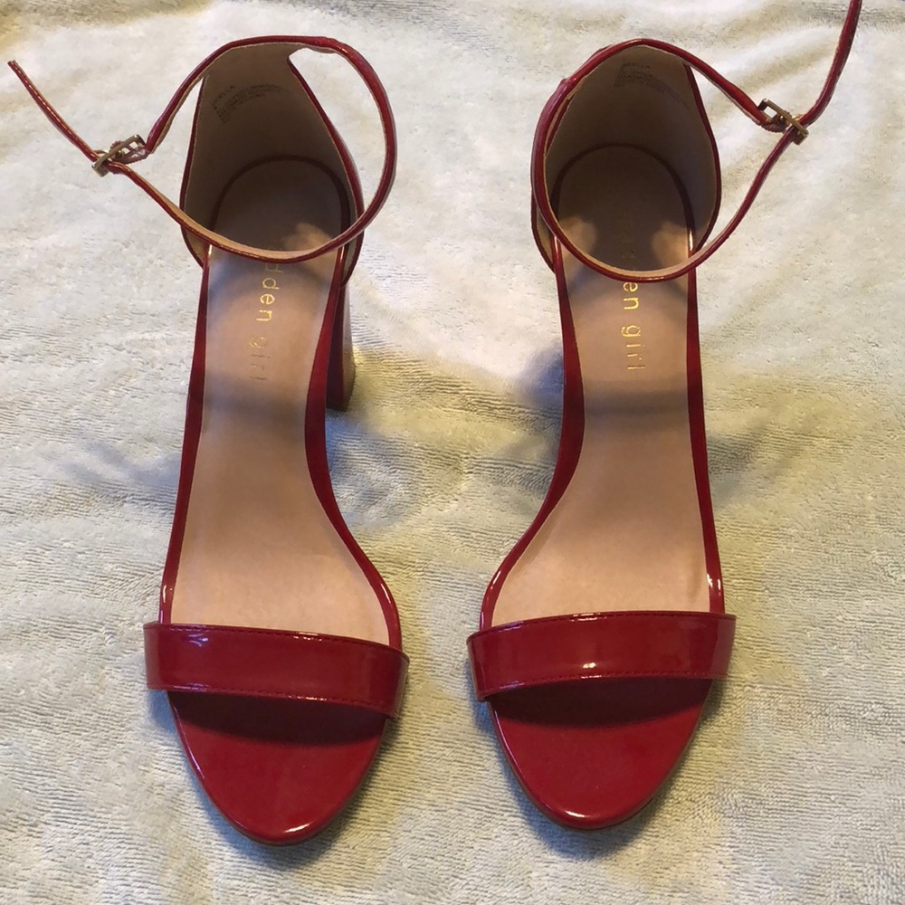 Red Madden Girl Heels